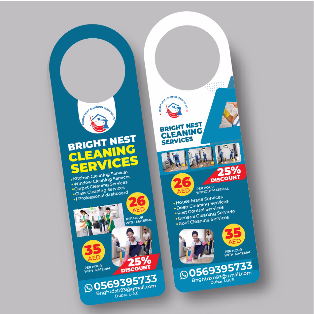 Door Hanger Printing in Dubai Printing Shop